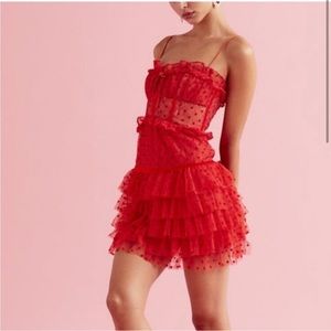 For Love & Lemons Jules mini dress